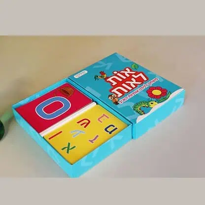 הדפסת קלפים , קלפי אותיות, קלפים לזיהוי אותיות