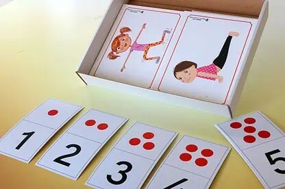קלפי משחק יוגה לילדים - דפוס יזמה